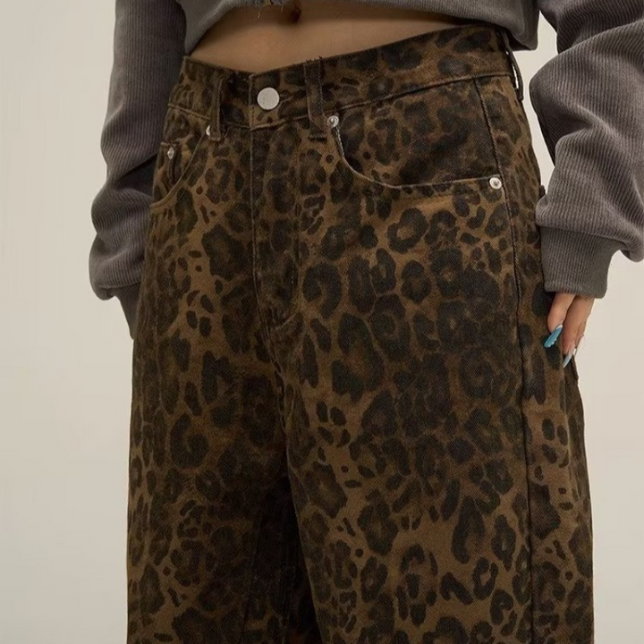 Sofie™ - Stijlvolle Leopard broek