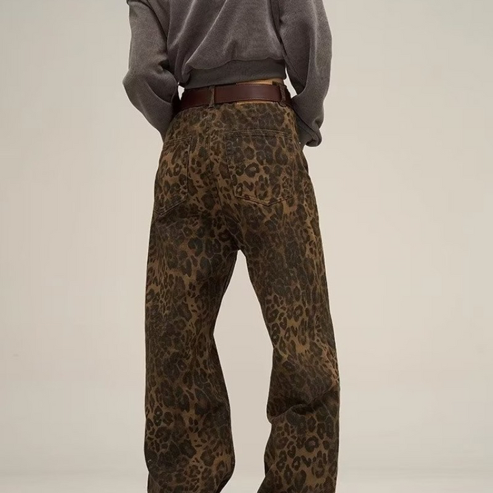 Sofie™ - Stijlvolle Leopard broek