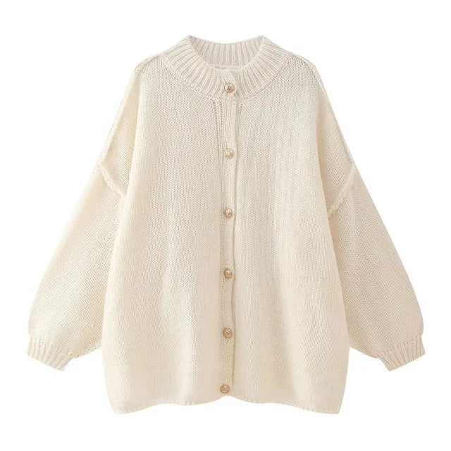 |JILL|Gezellige Oversized Gebreide Cardigan