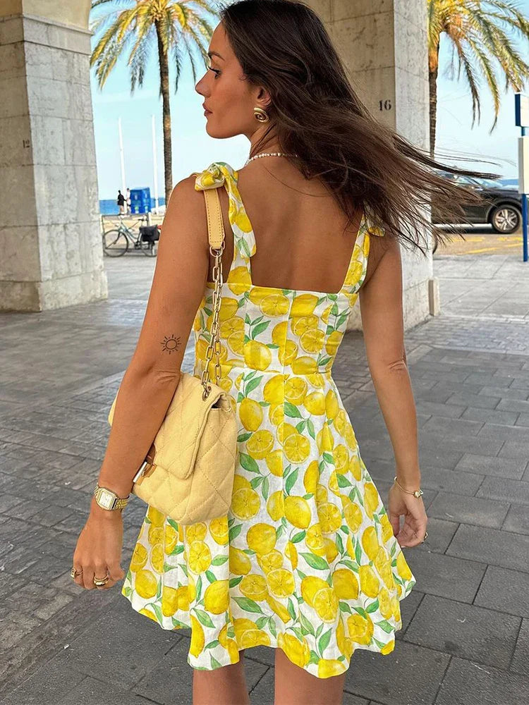 Melonie™ - Lemon Summer Dress